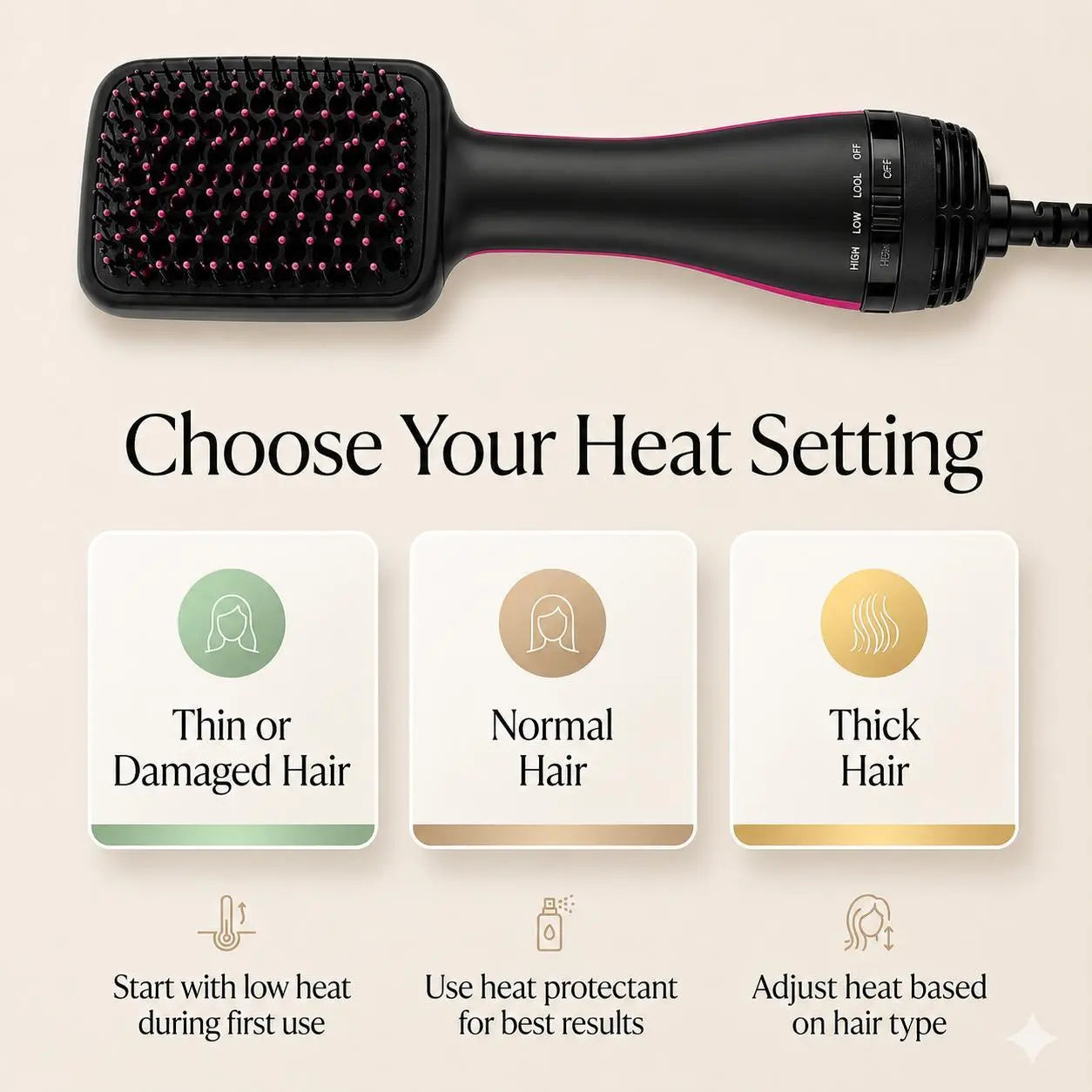 Multifunctional Hot Air Comb 2-In-1, 1 Box Automatic Hair Comb, Negative Lon Hot Air Comb, Hot Air Brush Styler, Hair Styling Tool for Home & Salon Use, Daily Hair Styling Tools